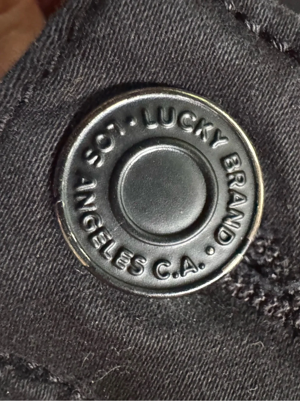 Lucky Brand 121 Slim‎ Straight Mens Jeans Sateen Black Size 32x32 Denim Pants